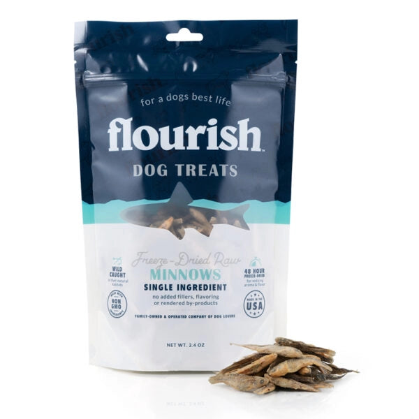 Freeze Dried Raw Minnows 2.4oz Flourish Pets