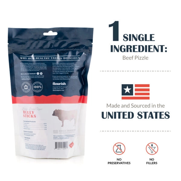 Freeze Dried Raw Bully Sticks - 5 Count