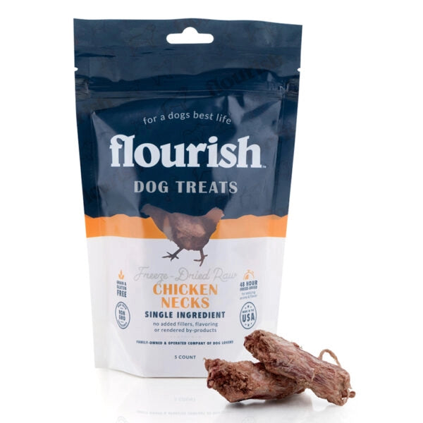 Freeze Dried Raw Chicken Necks - 5 Count