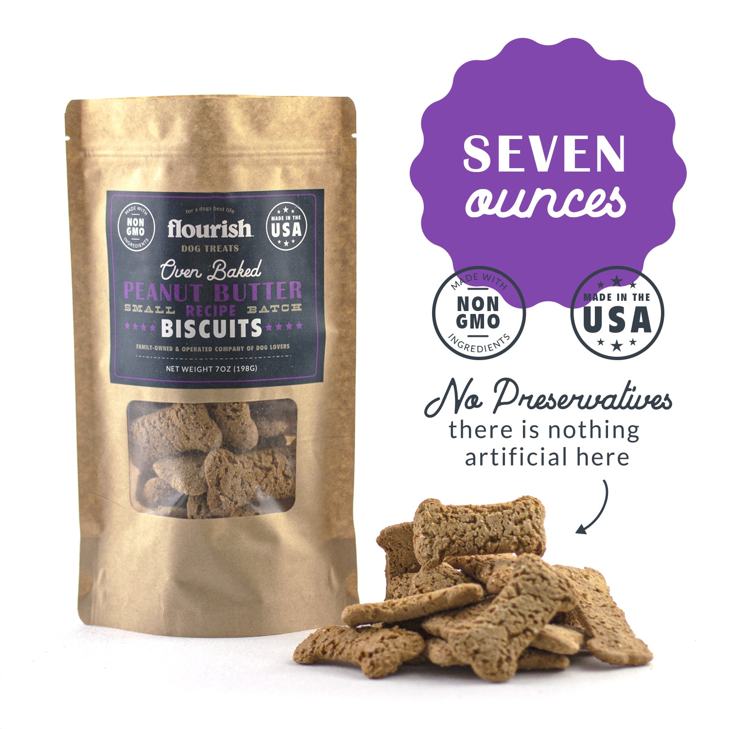 Peanut Butter Biscuits - 7oz