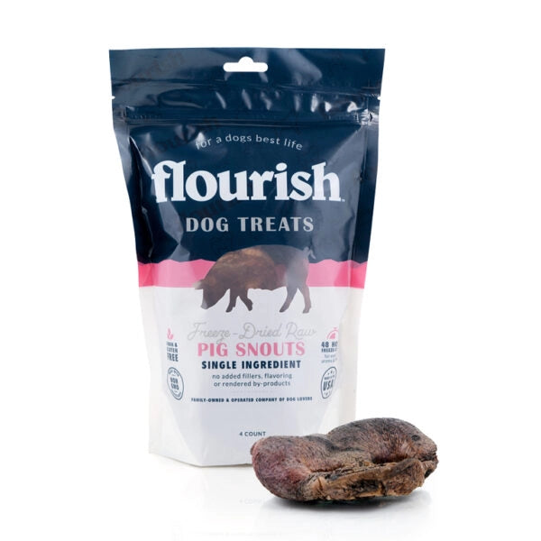 Freeze Dried Raw Pig Snouts - 4 Count