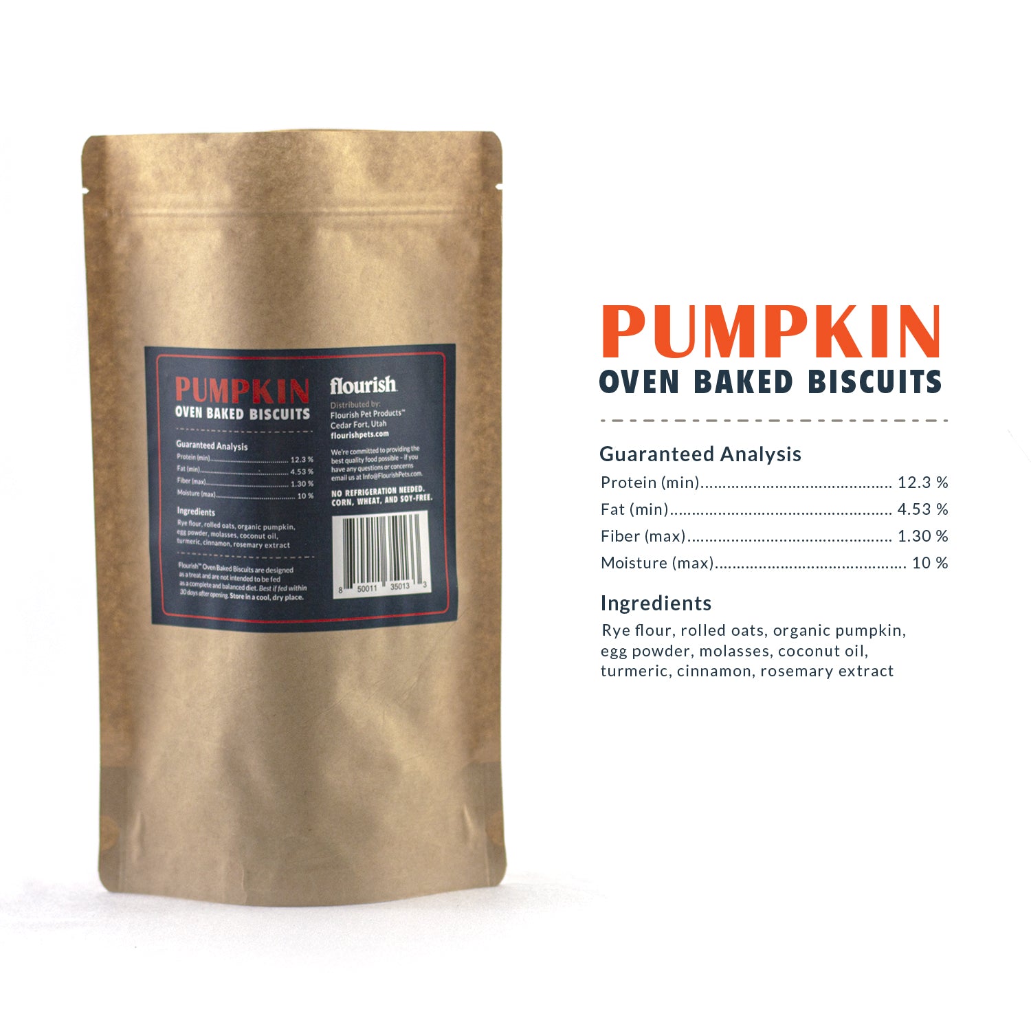 Pumpkin Biscuits - 7oz